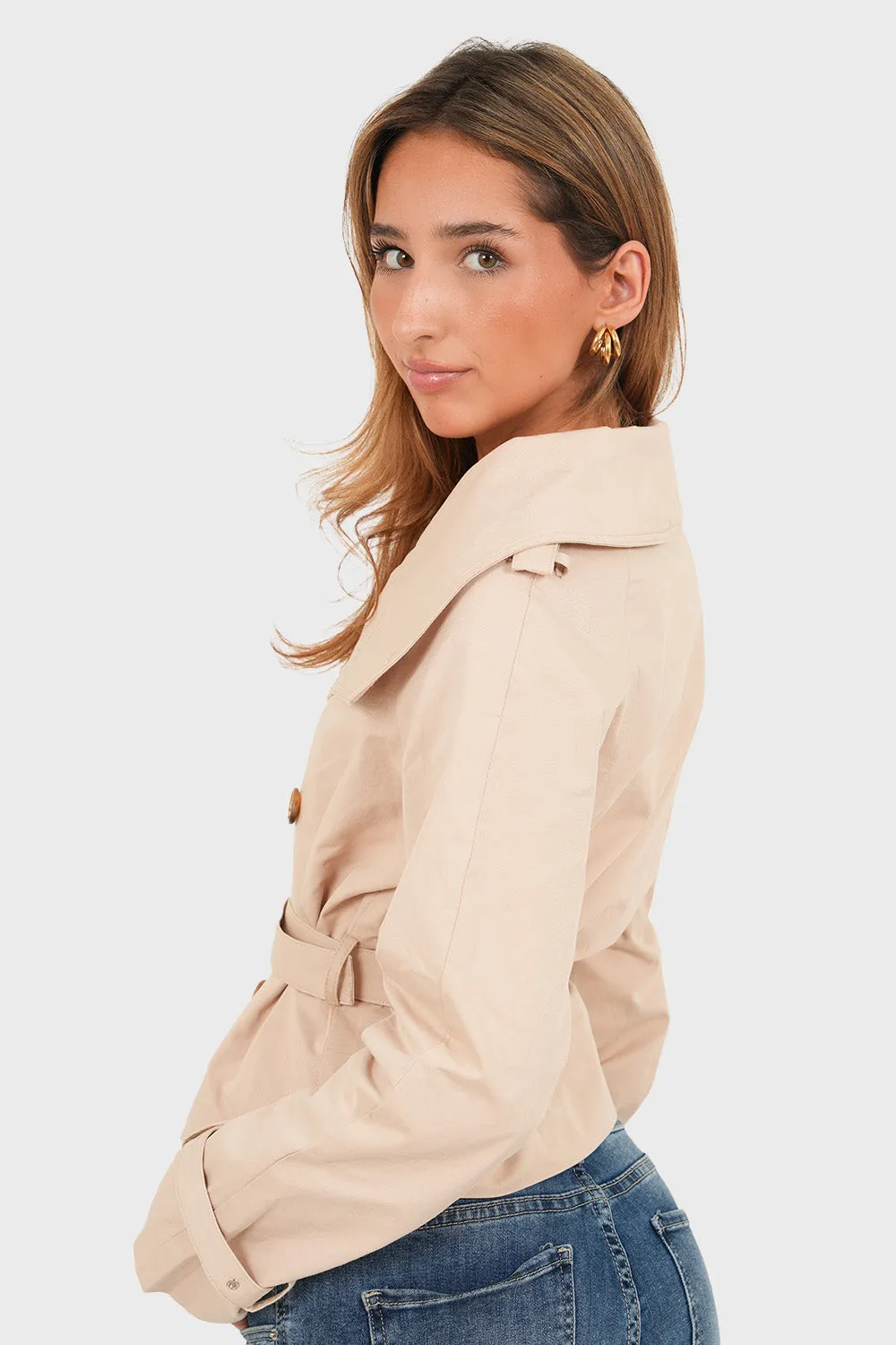 "Copenhagen" trenchcoat beige sold by Meet Me There product image thumbnail 4