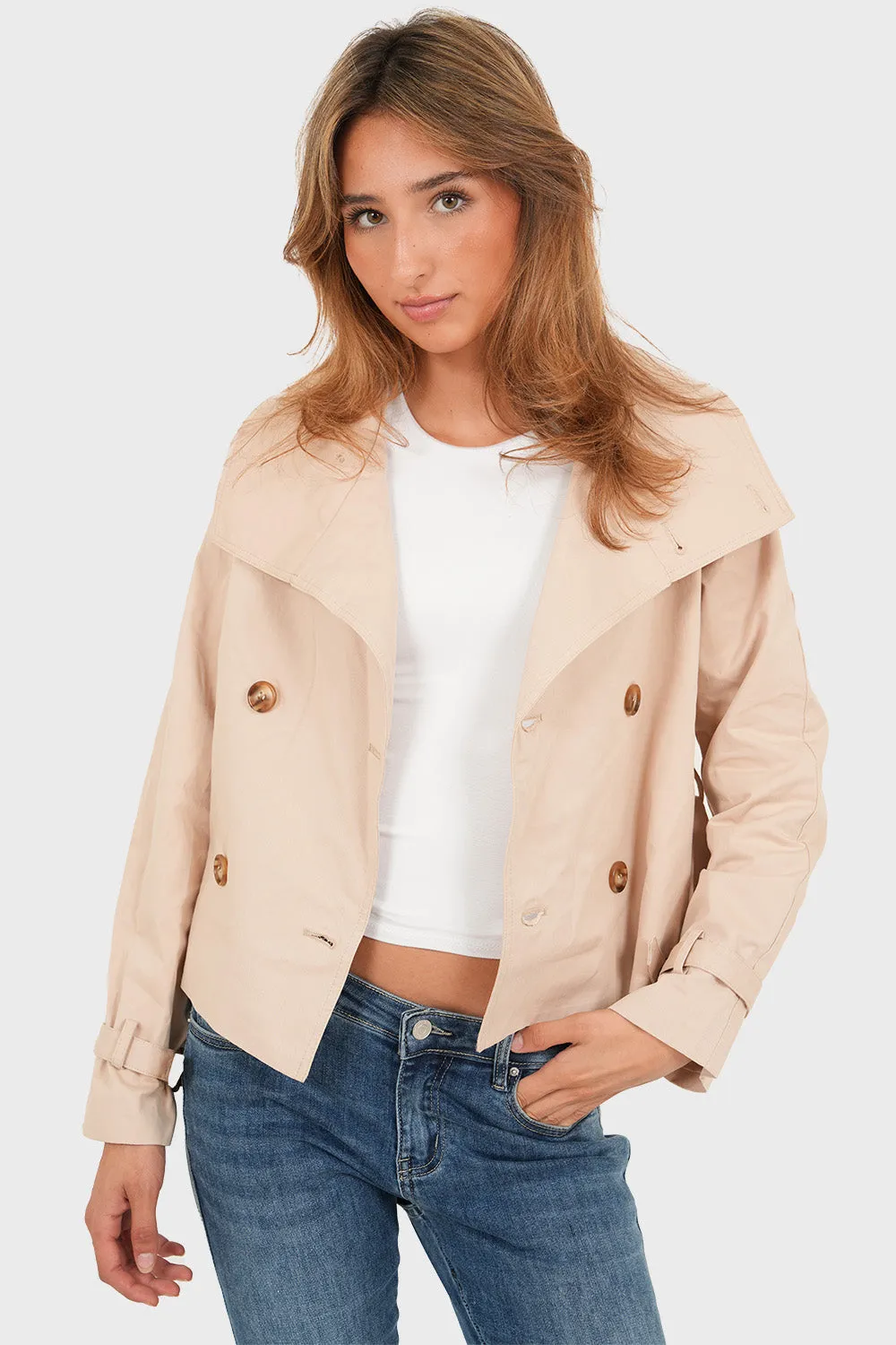 "Copenhagen" trenchcoat beige sold by Meet Me There product image thumbnail 3