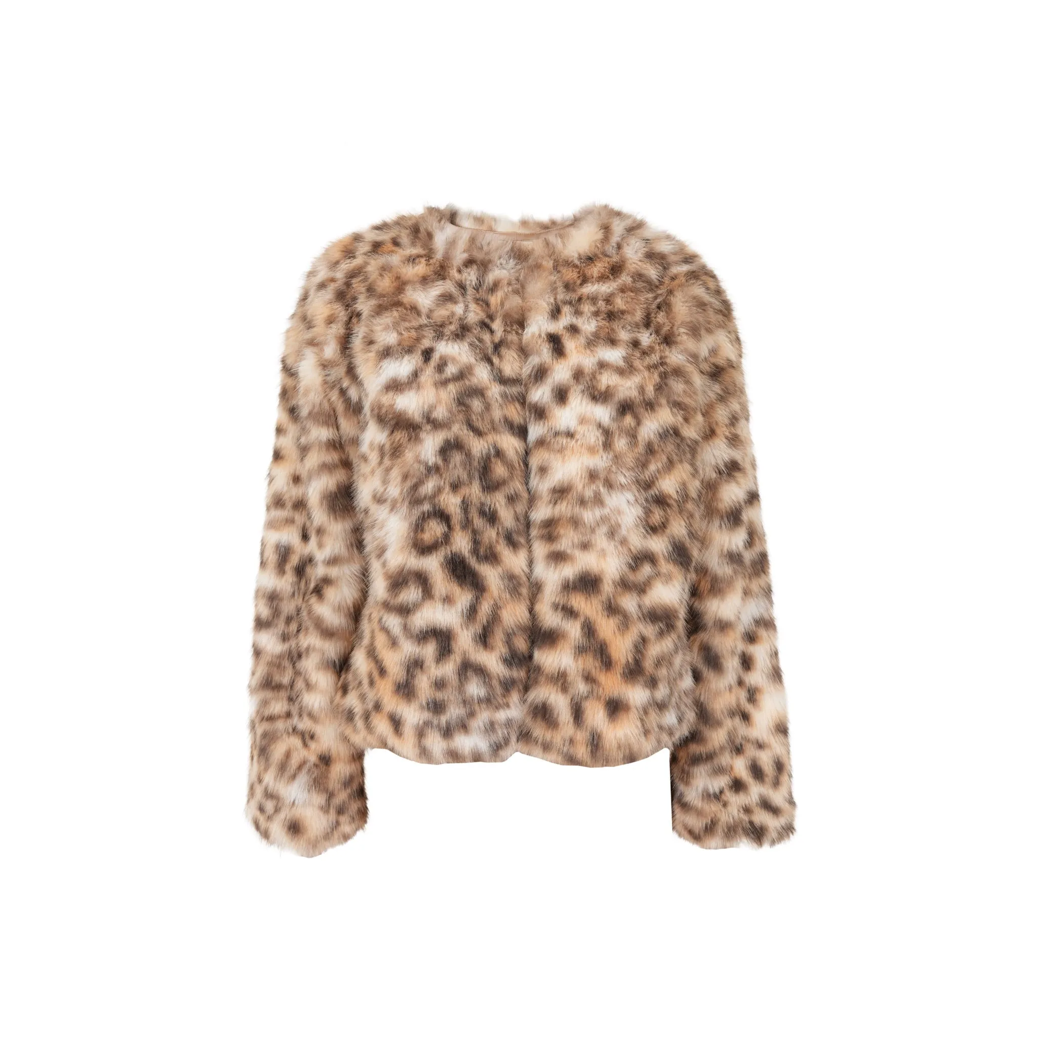 "Furry" leopard jacket sold by Meet Me There product image thumbnail 4