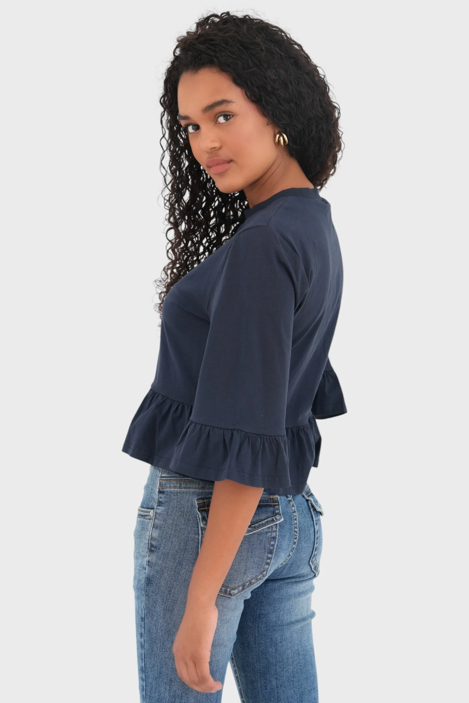 "Oslo" top navy sold by Meet Me There product image thumbnail 3