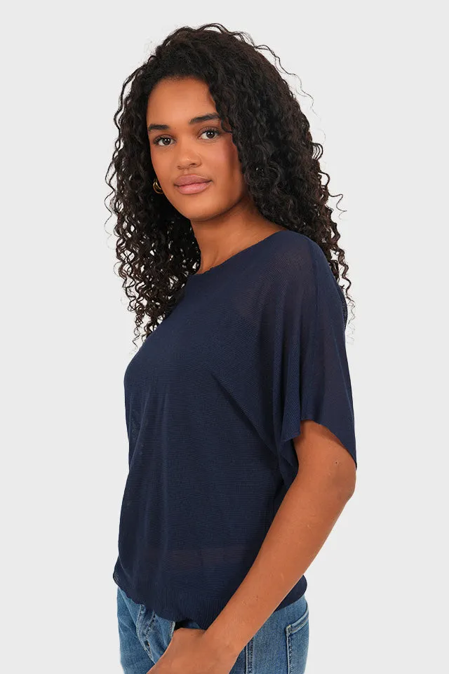 "Sky" top navy sold by Meet Me There product image thumbnail 2