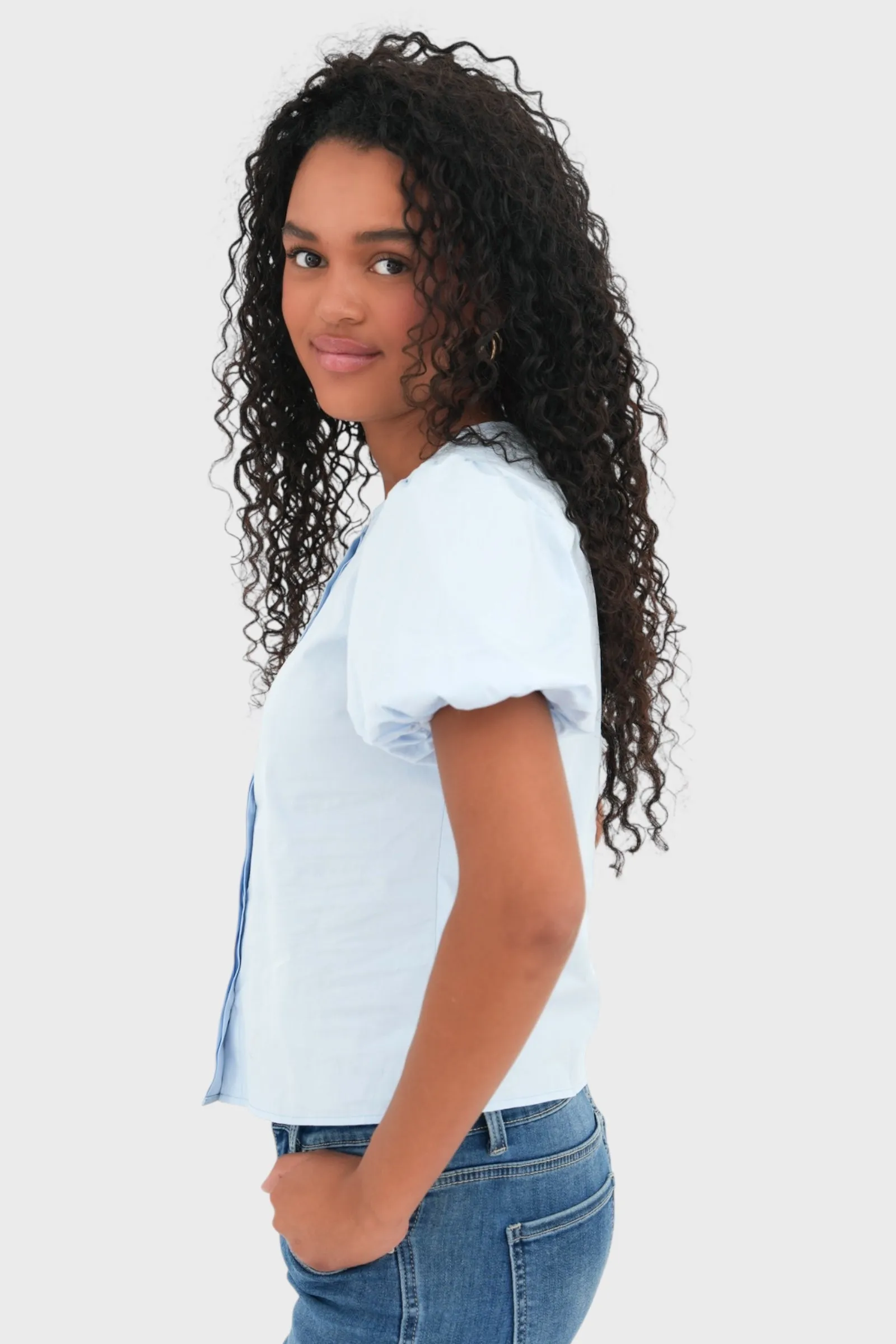 "Dove" blouse light blue sold by Meet Me There product image thumbnail 2