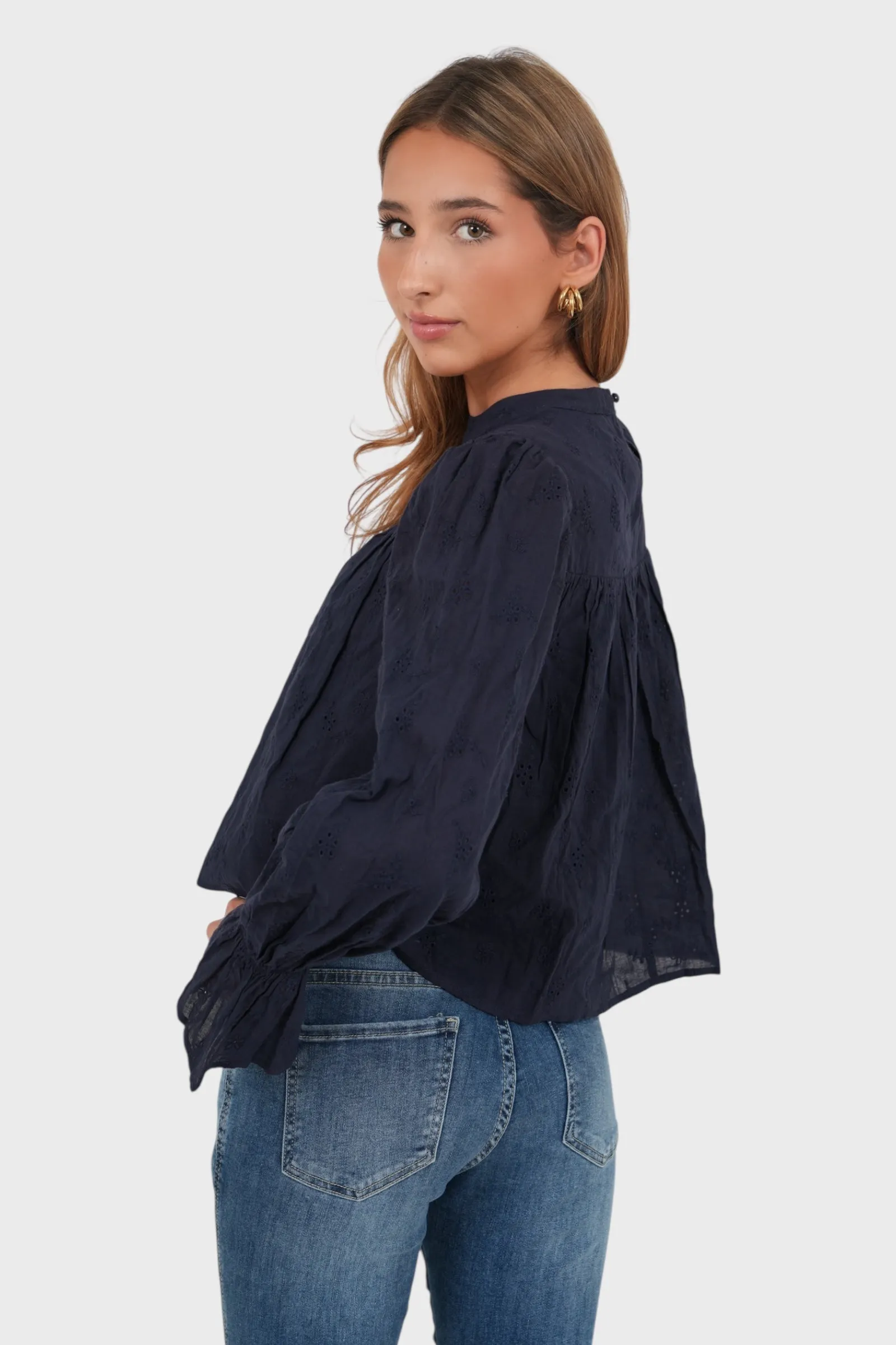 "Coco" blouse navy sold by Meet Me There product image thumbnail 3