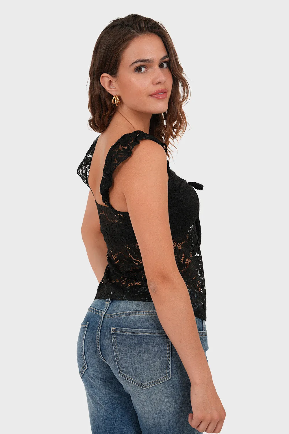 "Luna" top black sold by Meet Me There product image thumbnail 3