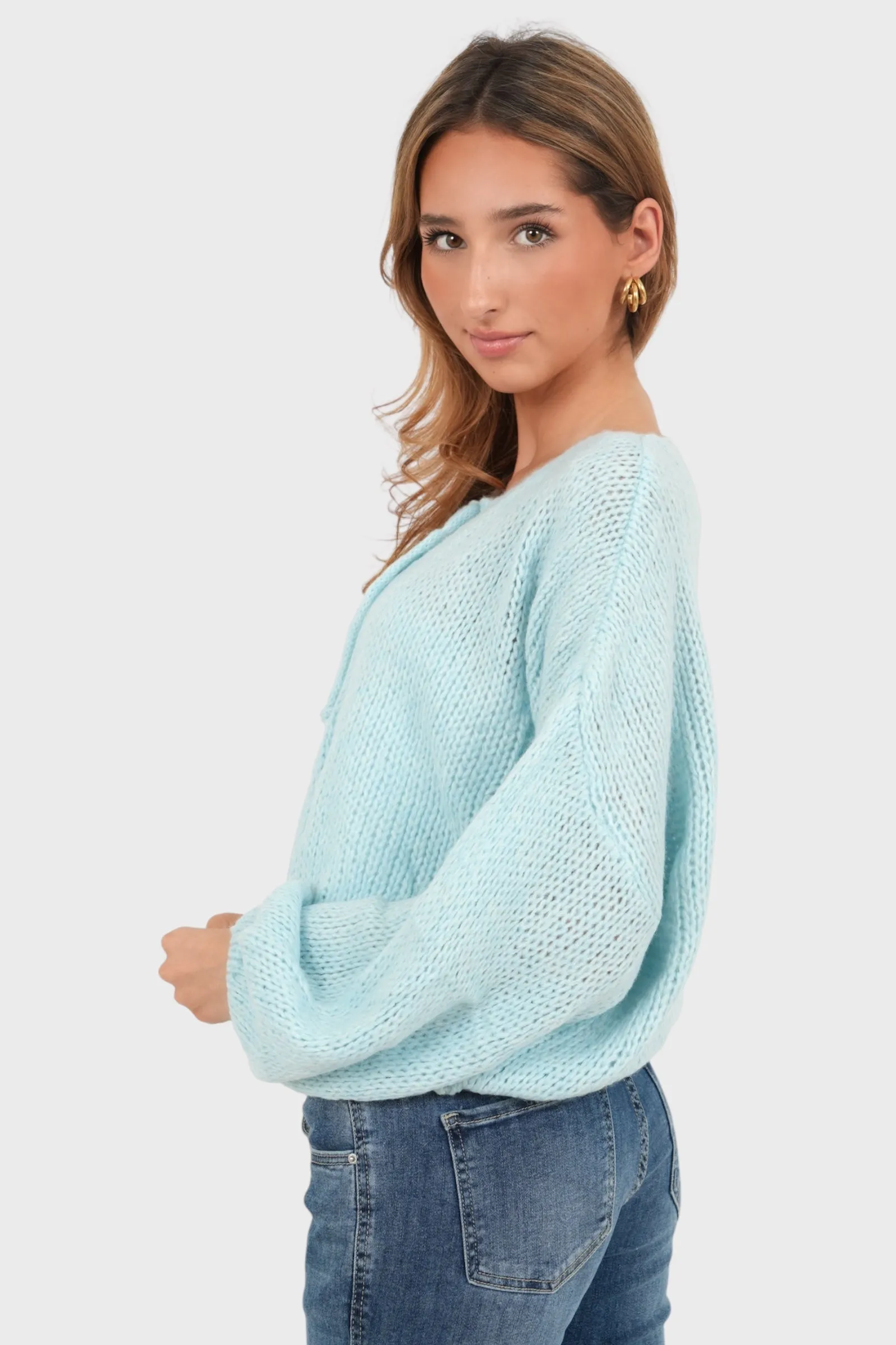 "Date" vest sky blue sold by Meet Me There product image thumbnail 3