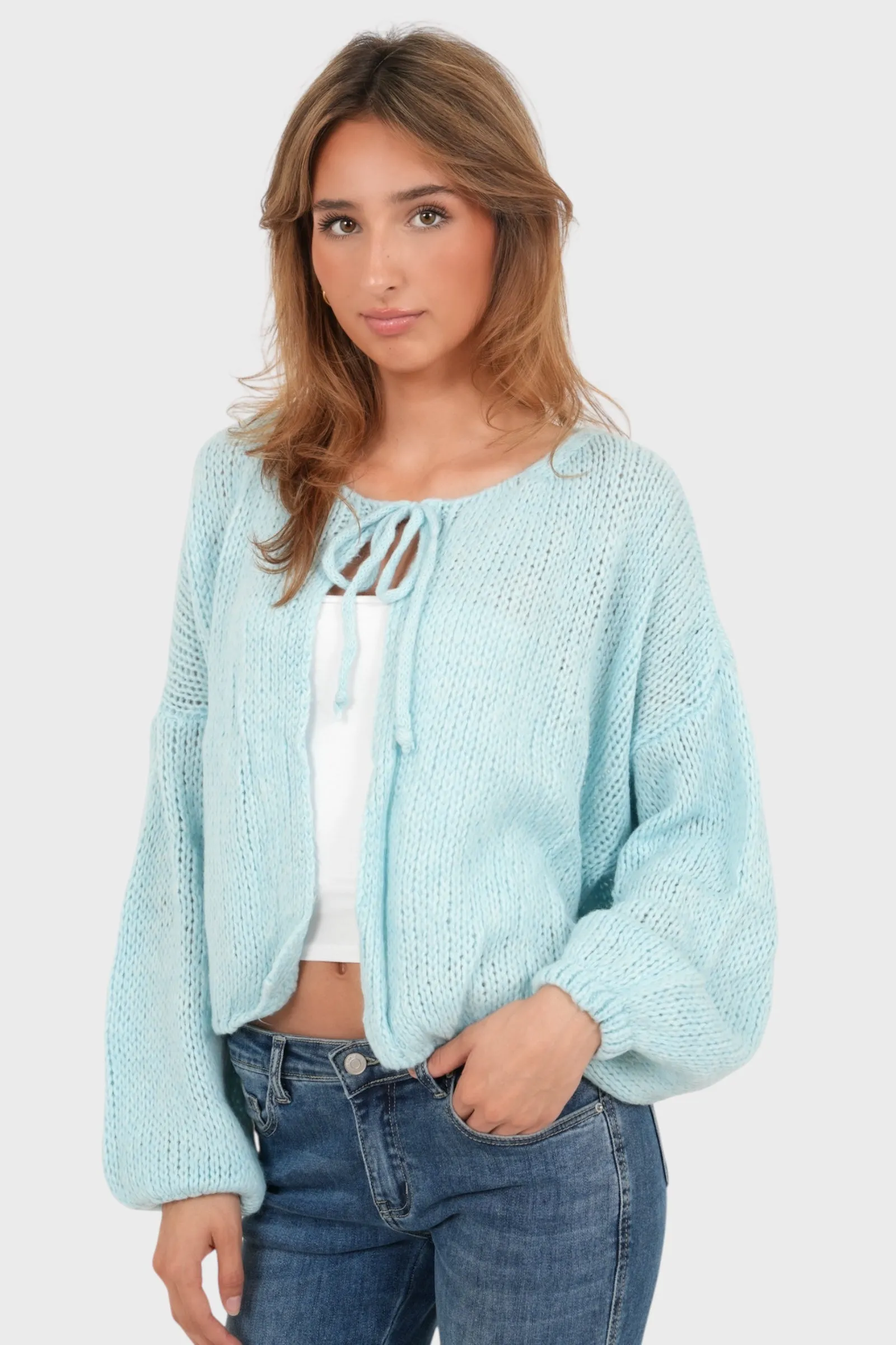 "Date" vest sky blue sold by Meet Me There product image thumbnail 2