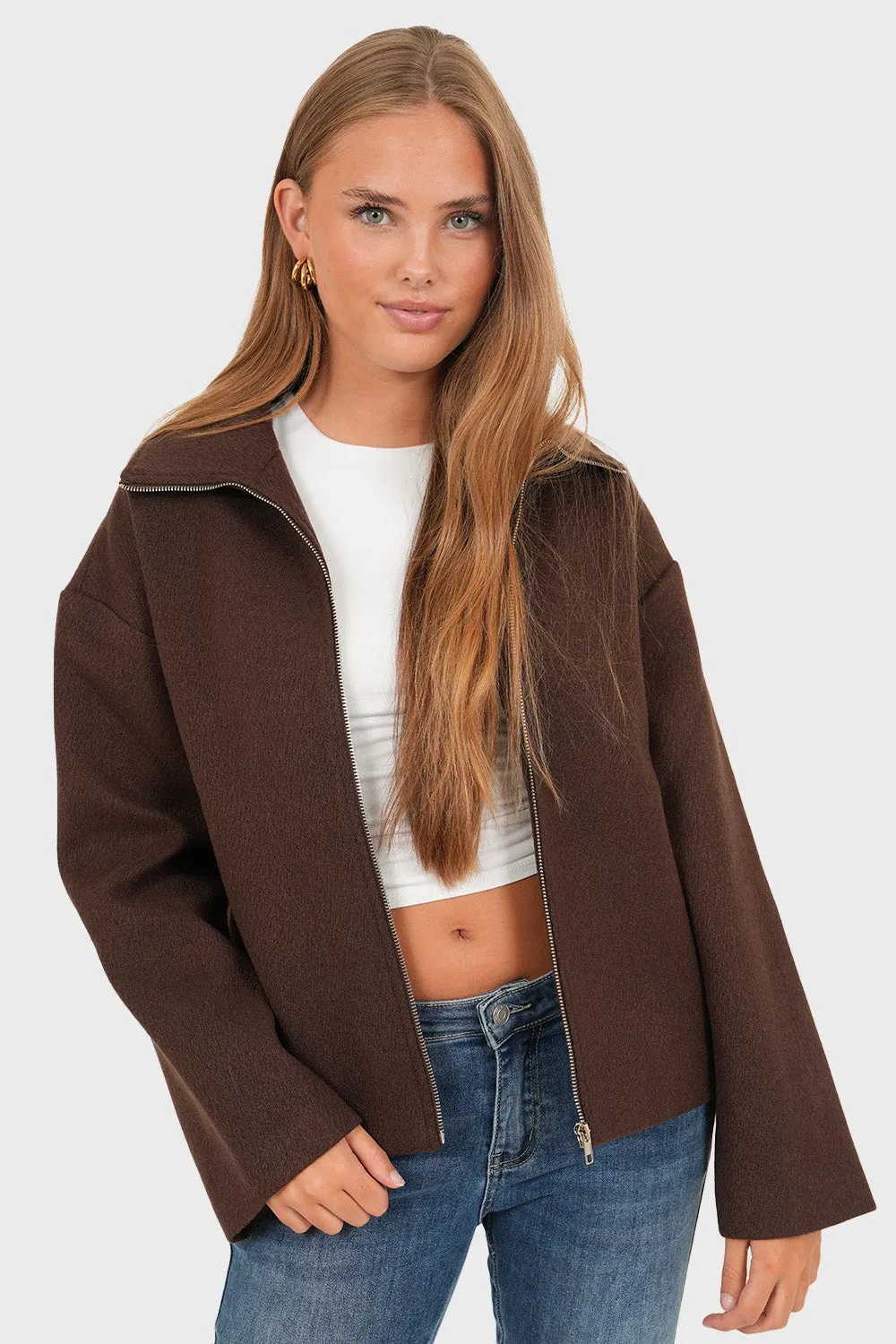 "Norway" jacket brown sold by Meet Me There product image thumbnail 2