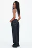 "Wide leg" jeans dark blue tall sold by Meet Me There