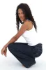 "Wide leg" jeans dark blue tall sold by Meet Me There
