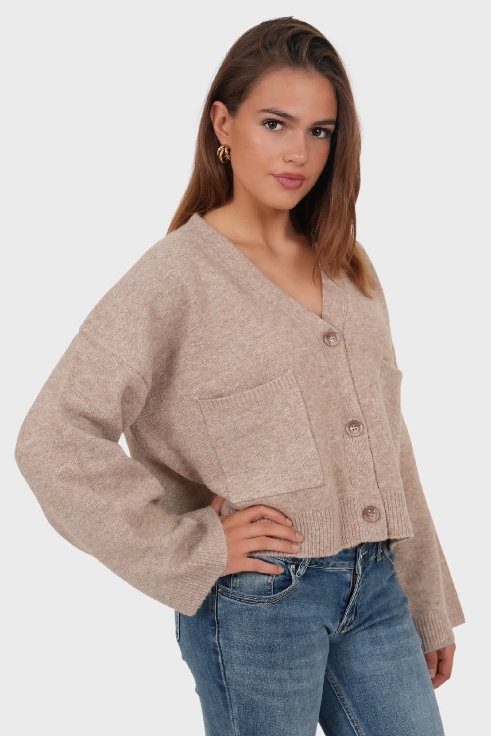 "Aurora" cardigan brown sold by Meet Me There product image thumbnail 2