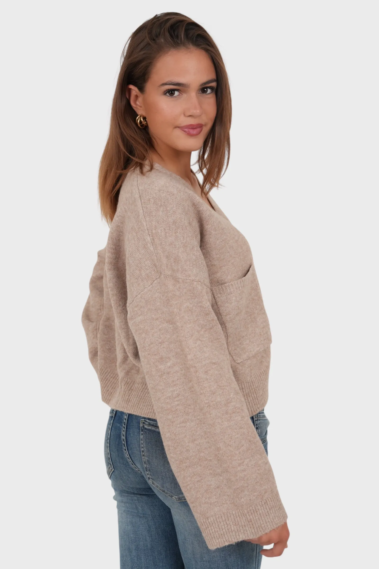 "Aurora" cardigan brown sold by Meet Me There product image thumbnail 3