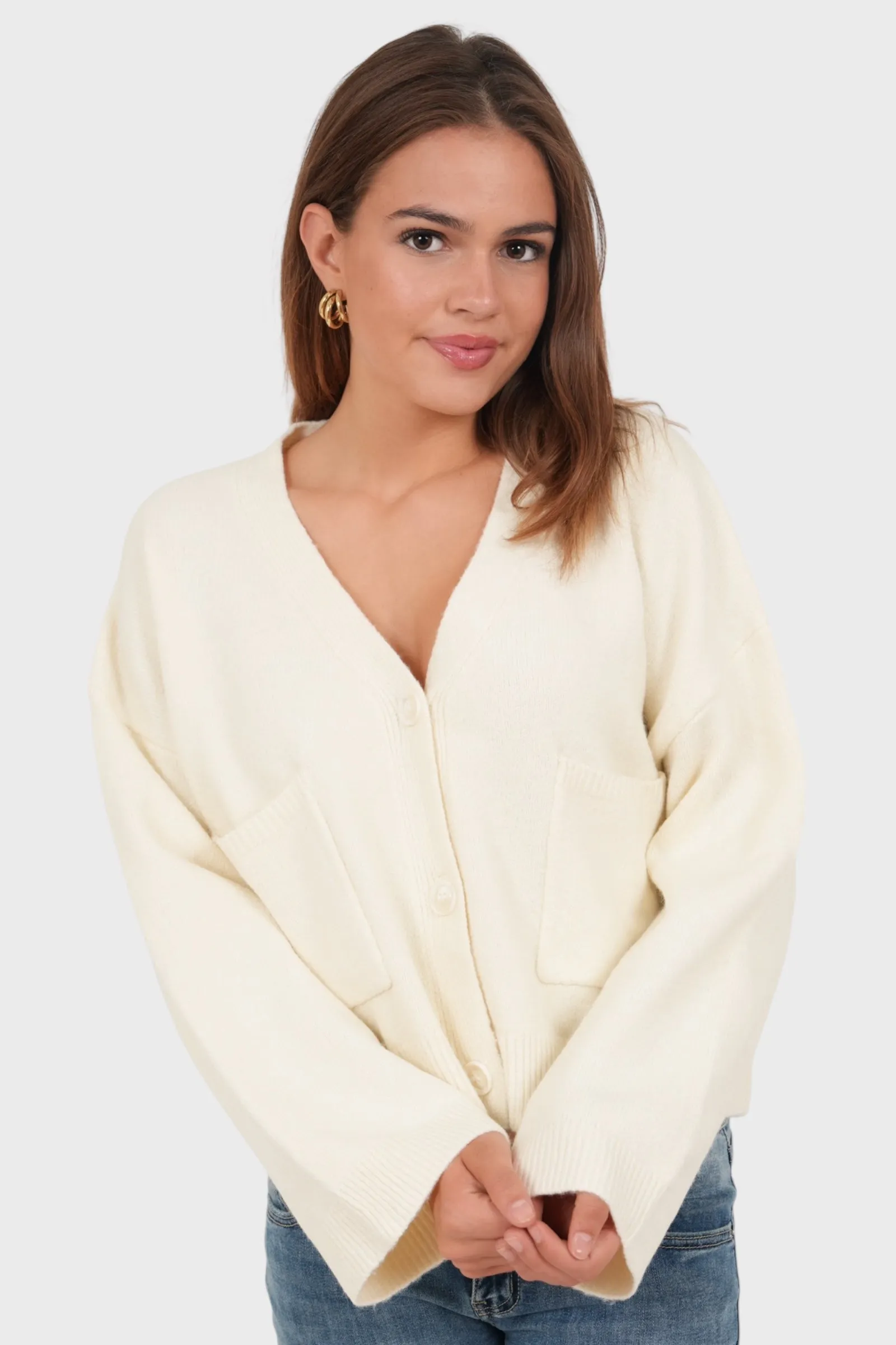 "Aurora" cardigan beige sold by Meet Me There product image thumbnail 2