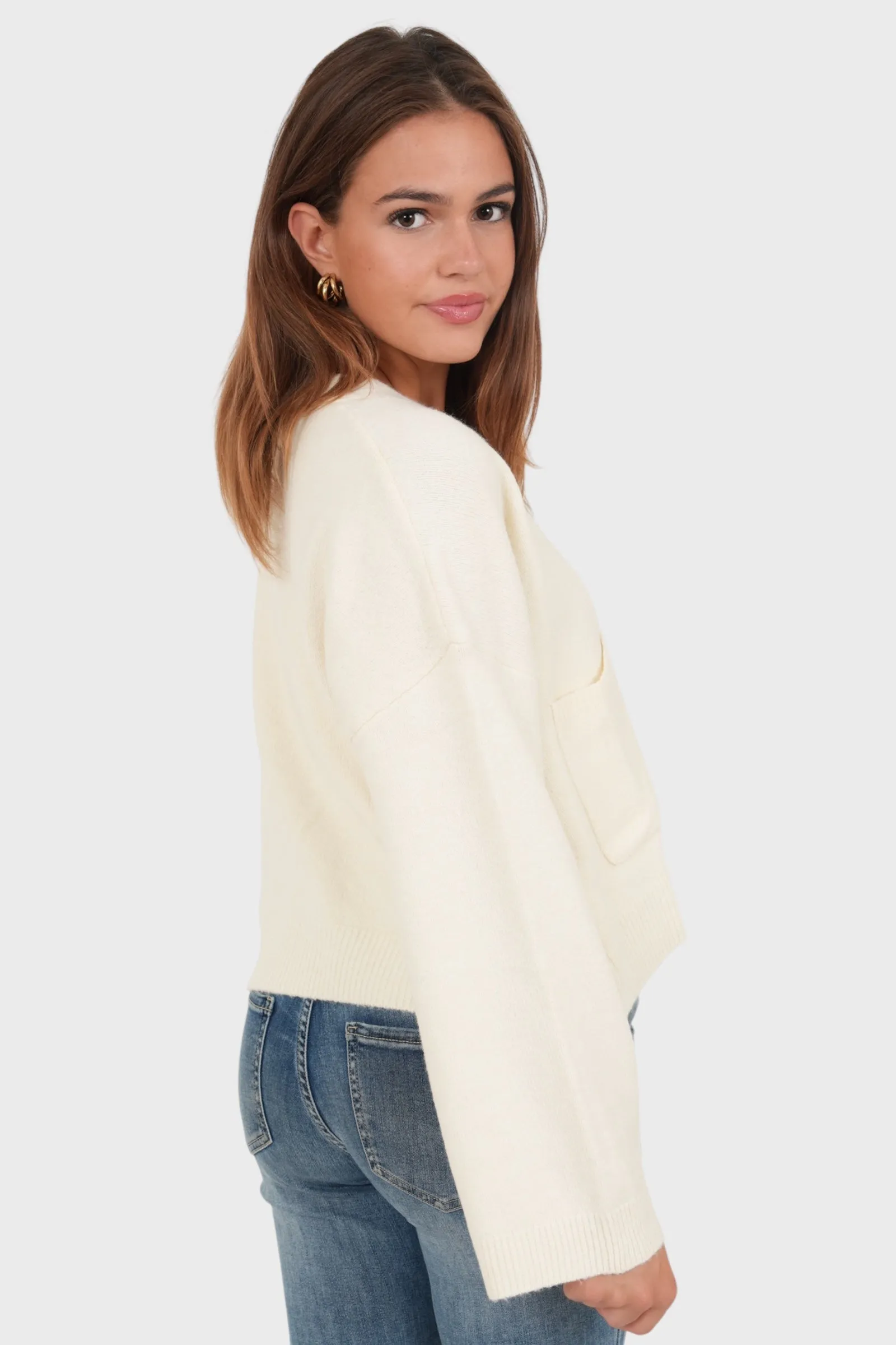 "Aurora" cardigan beige sold by Meet Me There product image thumbnail 3