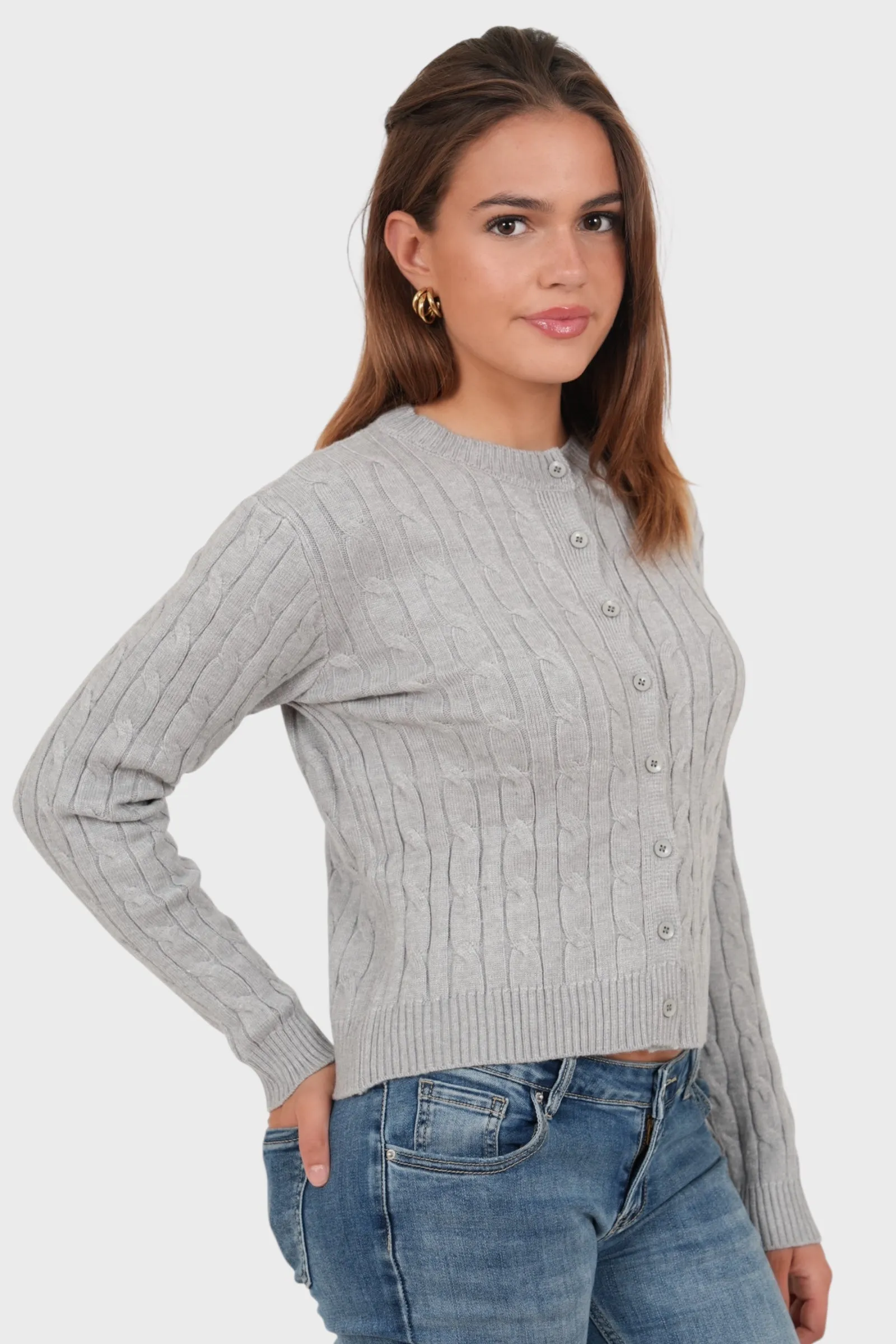 “Lily” cardigan grey sold by Meet Me There product image thumbnail 2