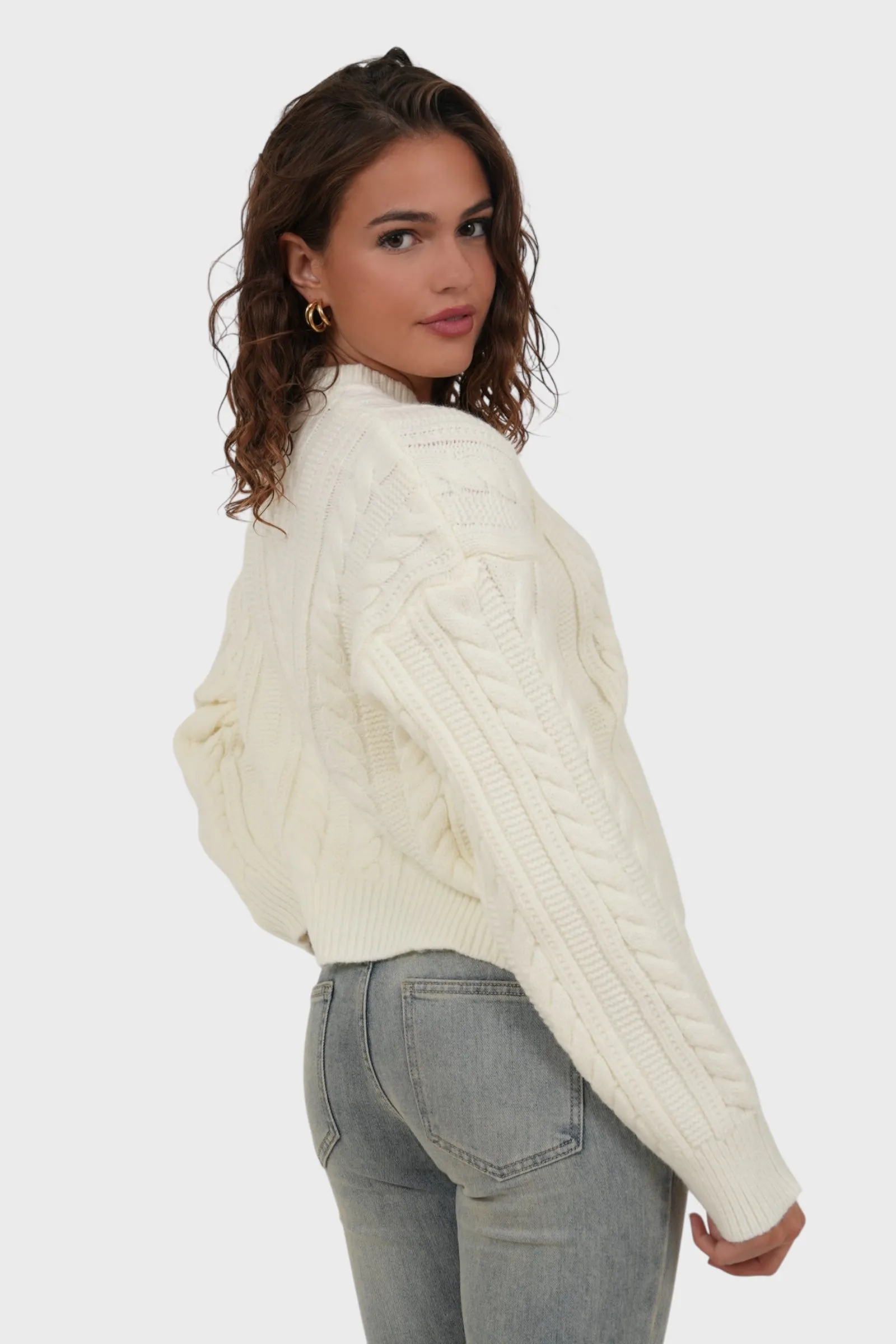 "Olivia" cardigan white sold by Meet Me There product image thumbnail 3