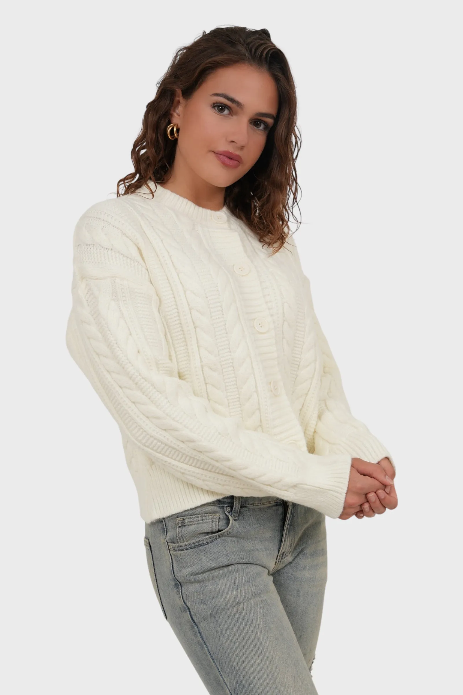 "Olivia" cardigan white sold by Meet Me There product image thumbnail 2