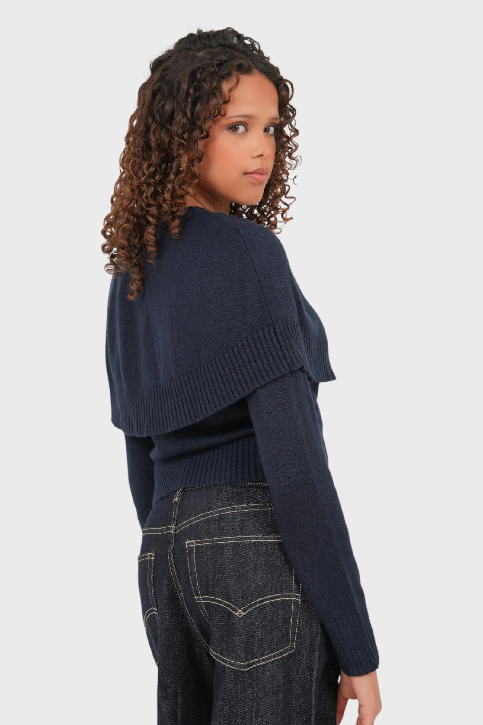 "Chloe" cardigan navy sold by Meet Me There product image thumbnail 4