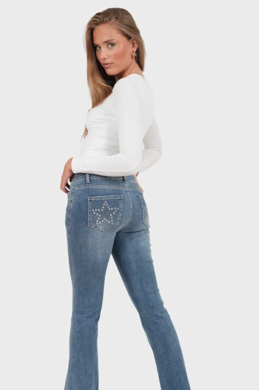 "Star star" jeans blue sold by Meet Me There