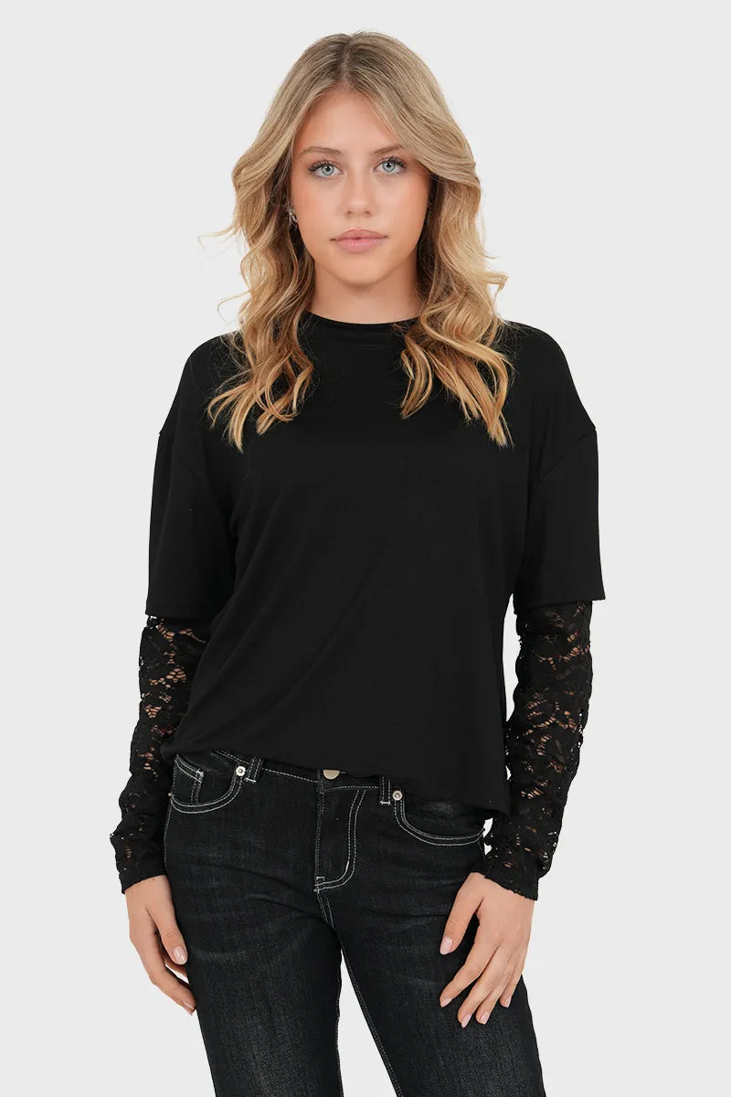 "Amaya" top black sold by Meet Me There