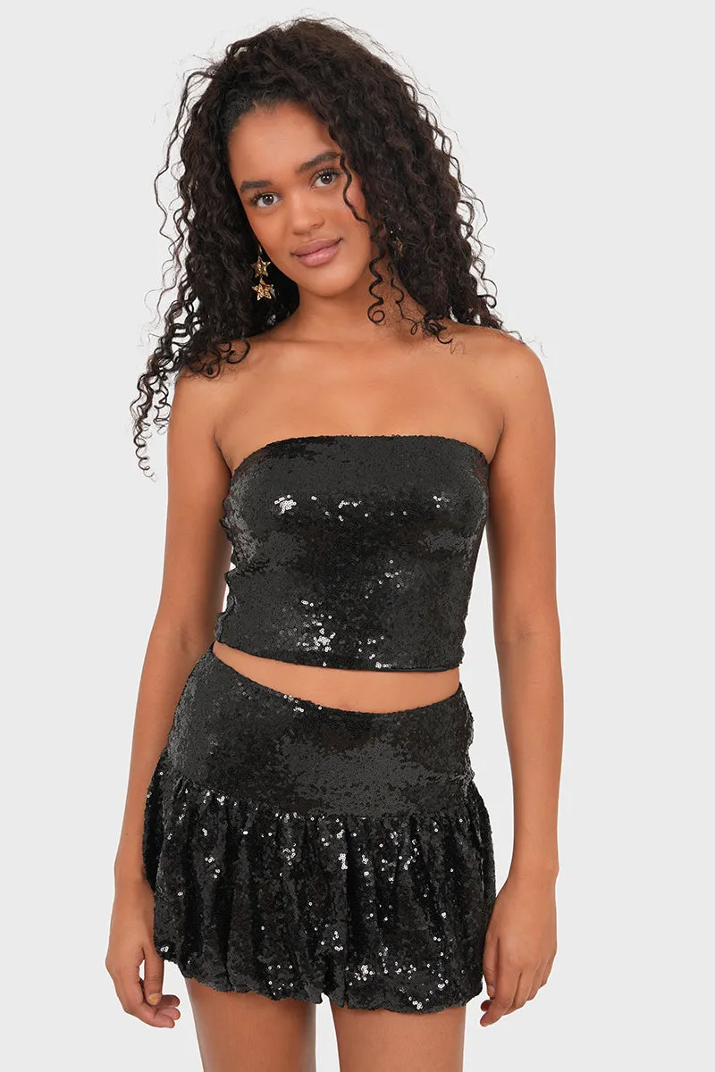 "Bright" top black sold by Meet Me There