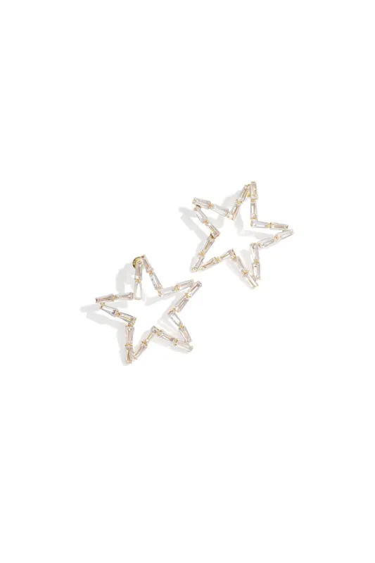 "Stargirl" earrings gold sold by Meet Me There
