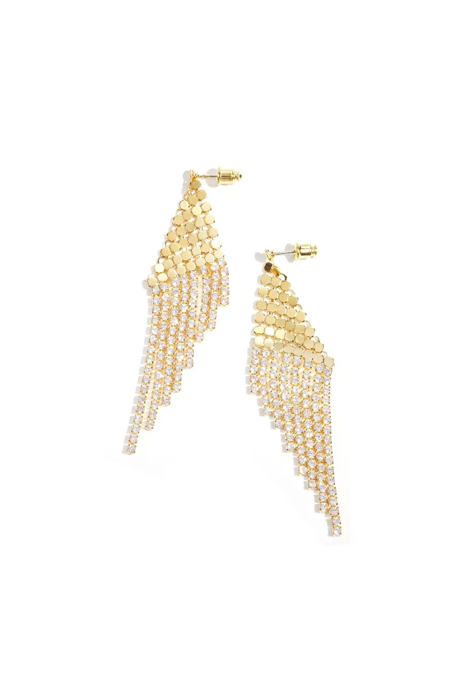 "Glitter" earrings gold sold by Meet Me There