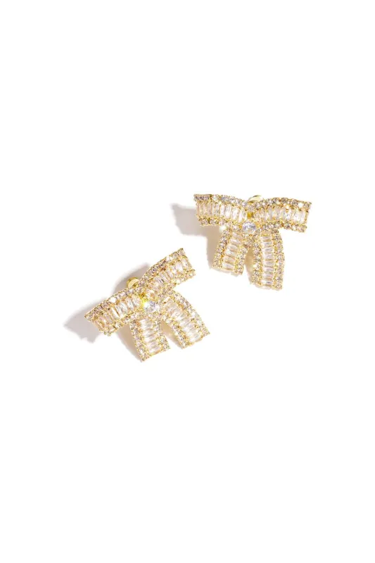 "Lola" earrings gold sold by Meet Me There