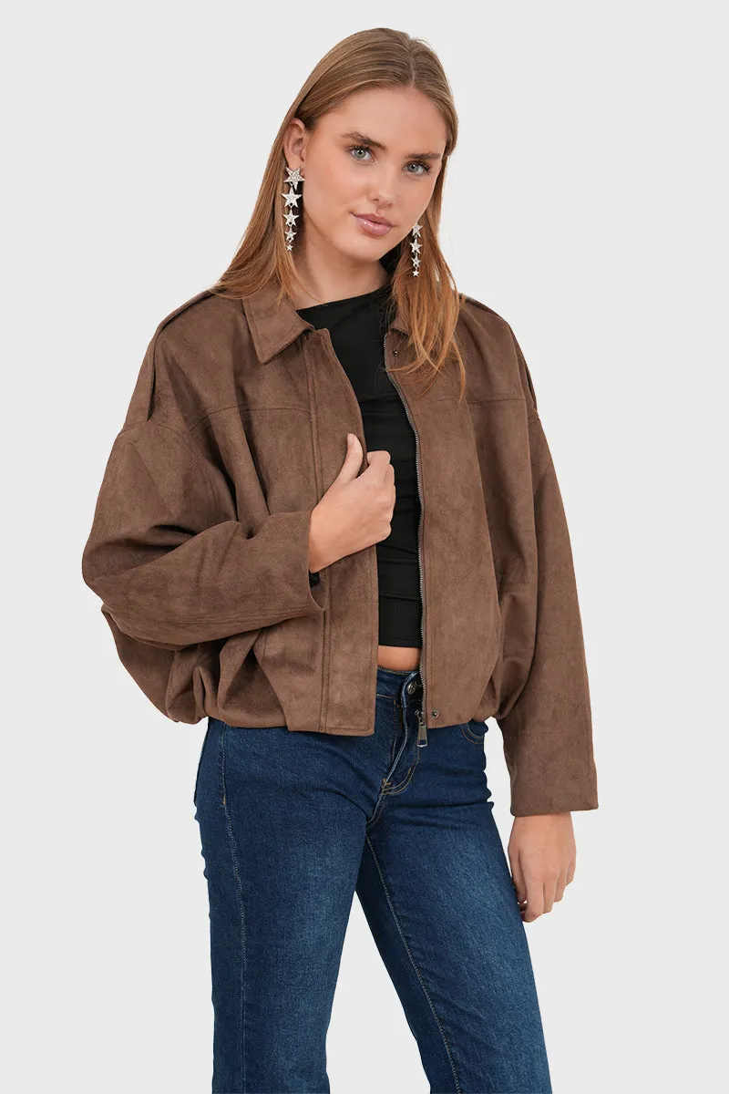 "Miami" jacket brown sold by Meet Me There product image thumbnail 2