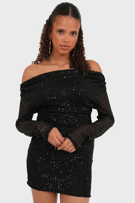 "Ellie" dress black sold by Meet Me There