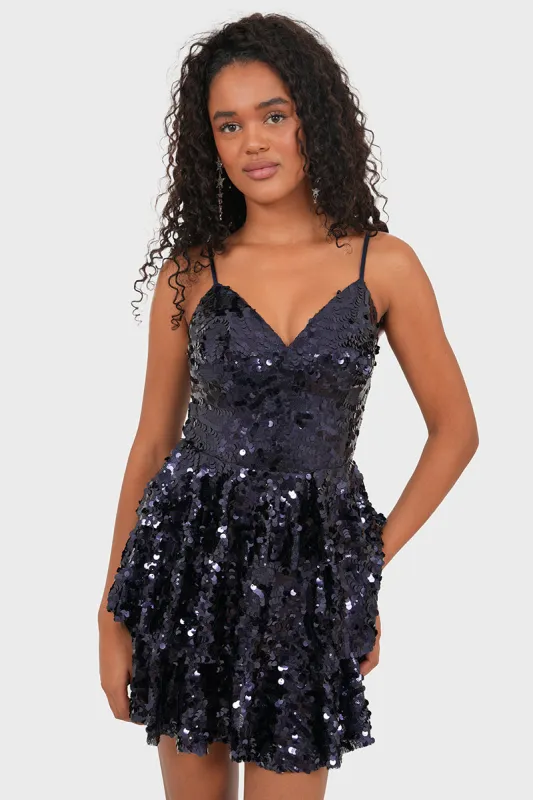 "Dulcie" dress navy (pre-order) sold by Meet Me There