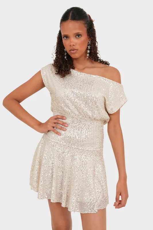 "London" dress champagne sold by Meet Me There