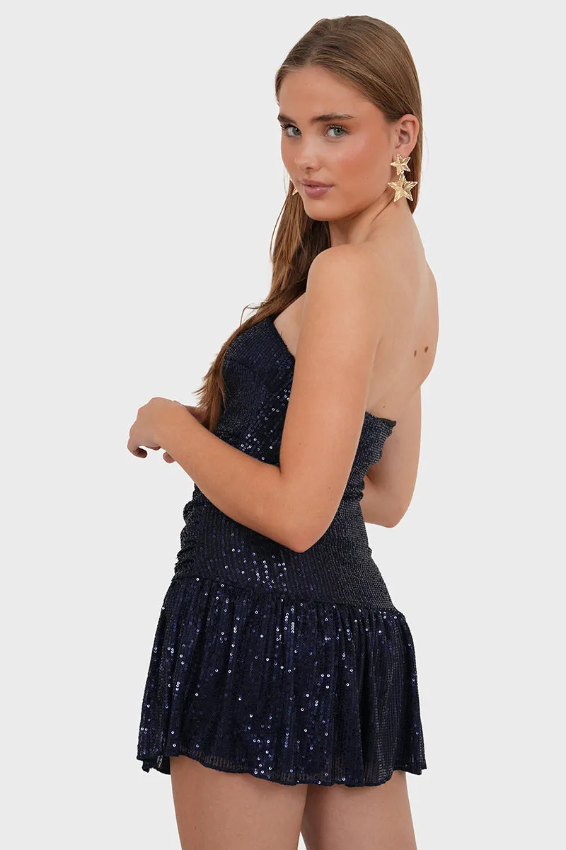 "Sparkly" dress navy sold by Meet Me There product image thumbnail 3