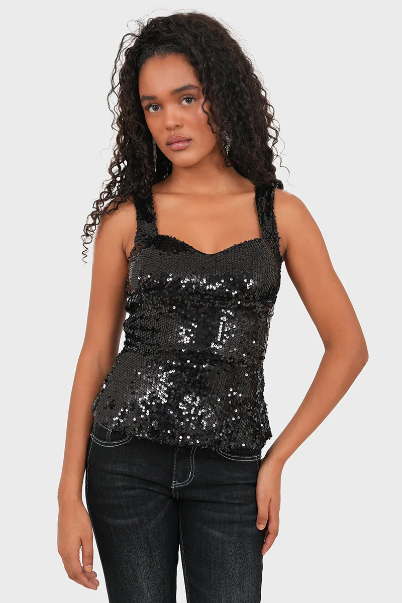 "Dolly" top black sold by Meet Me There