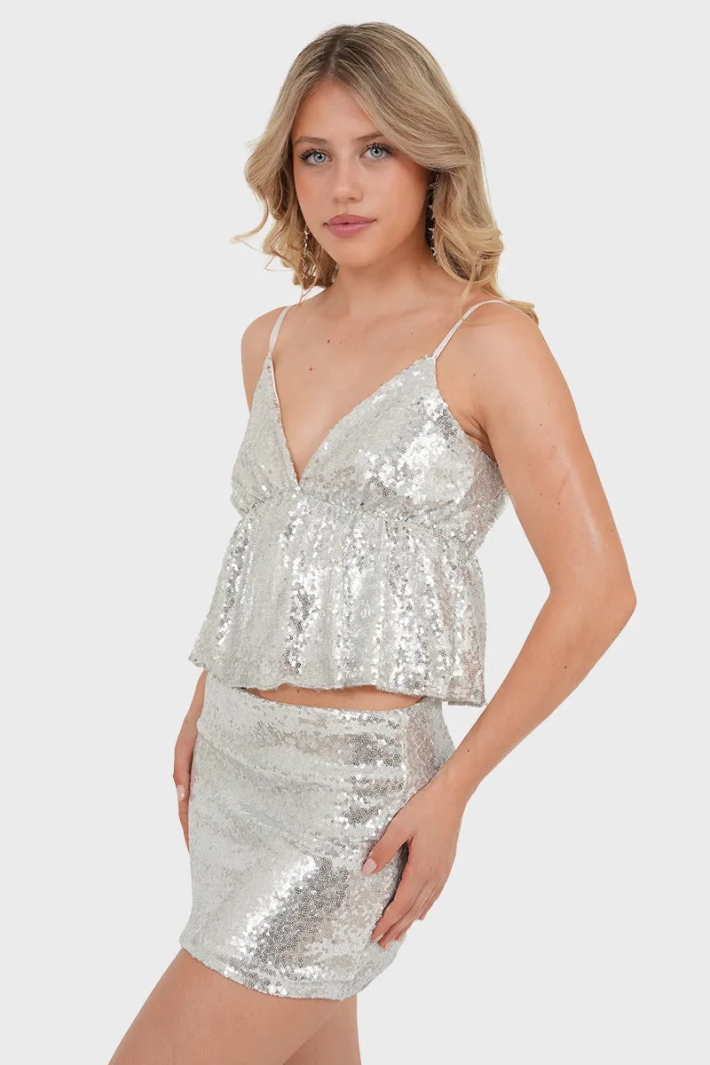 "Kendall" top silver sold by Meet Me There product image thumbnail 2