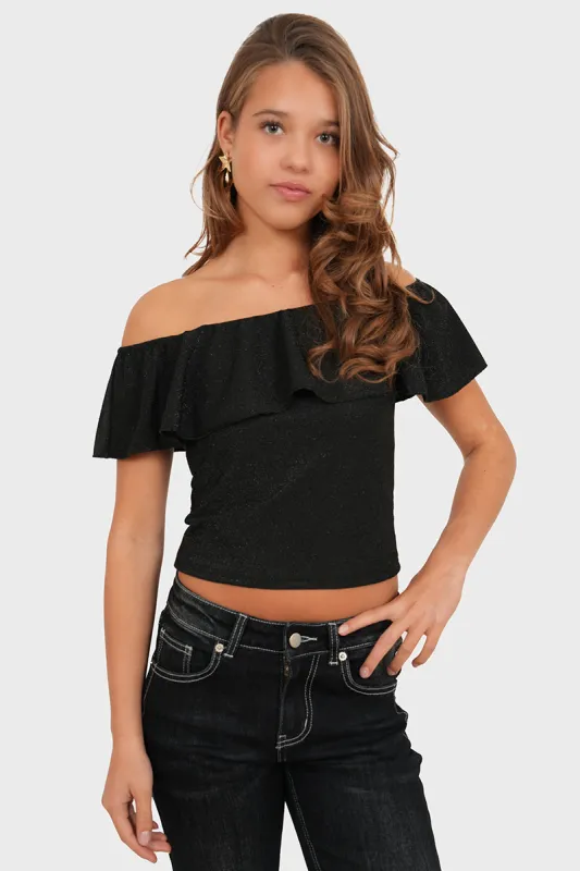 "Nora" top black sold by Meet Me There