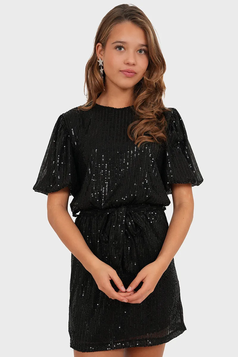 "Abby" dress black sold by Meet Me There