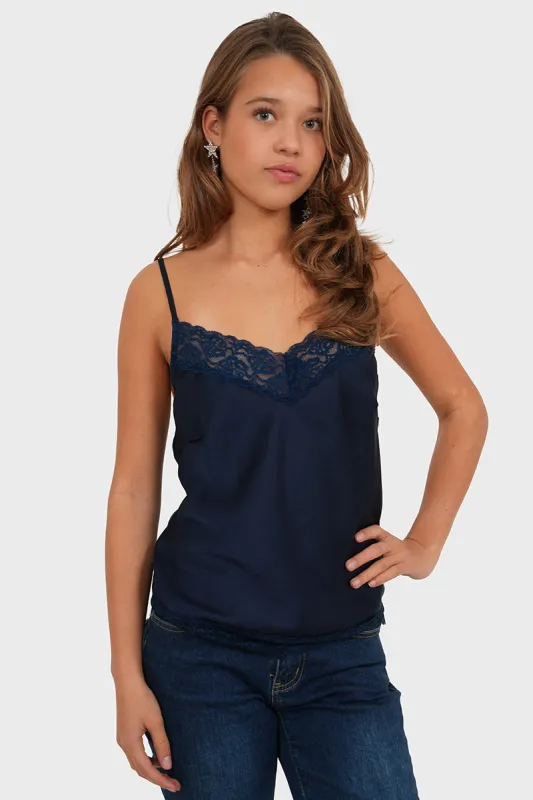 "Jolie" top navy sold by Meet Me There