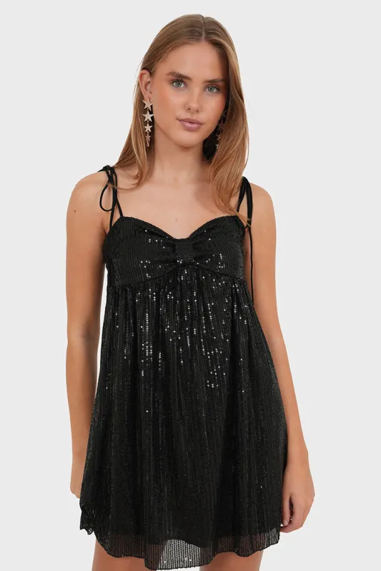 "Dazzle" dress black sold by Meet Me There