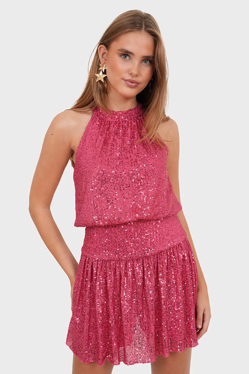 "Madison" dress bright pink sold by Meet Me There product image thumbnail 2