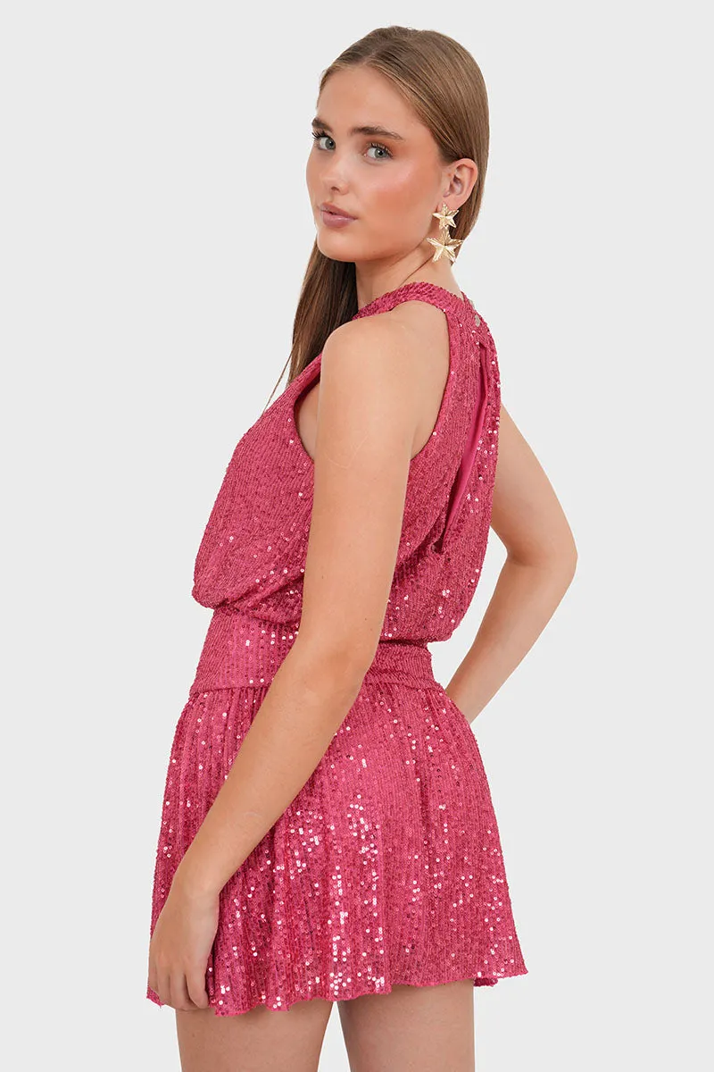 "Madison" dress bright pink sold by Meet Me There product image thumbnail 3