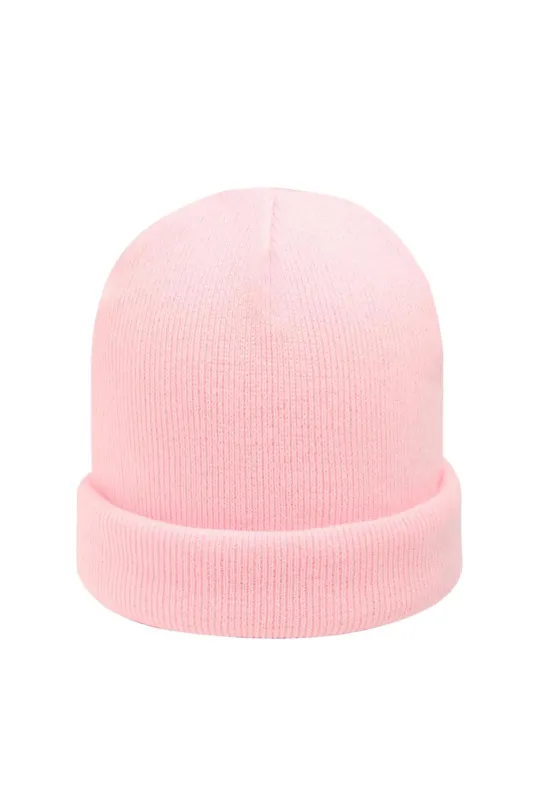 "Glacier" beanie pink sold by Meet Me There