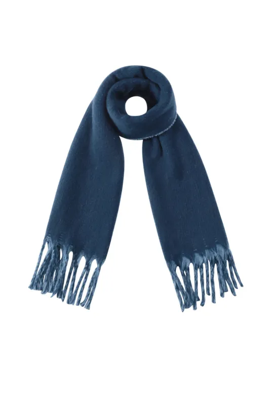 "Fluffy" scarf navy sold by Meet Me There