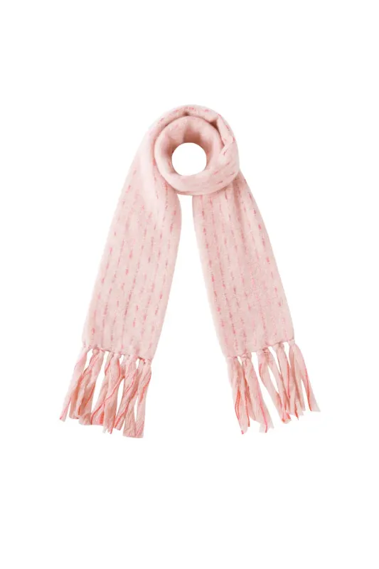 "Snowflake" scarf pink sold by Meet Me There