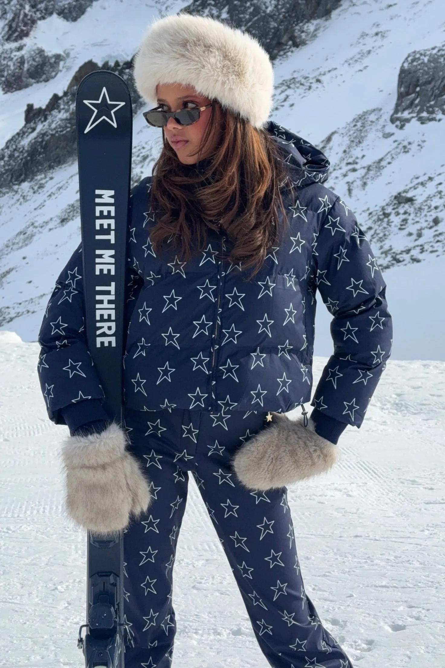 "Snowstar" ski jacket navy (PRE ORDER) sold by Meet Me There