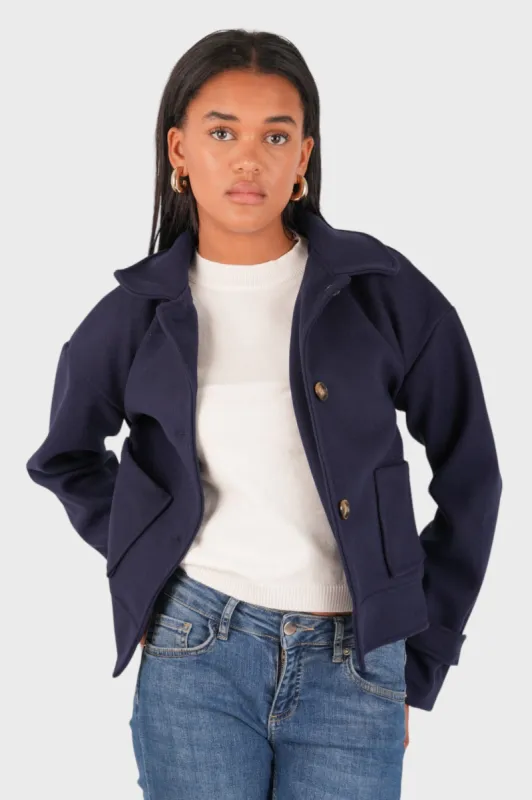 "Copenhagen" coat navy sold by Meet Me There