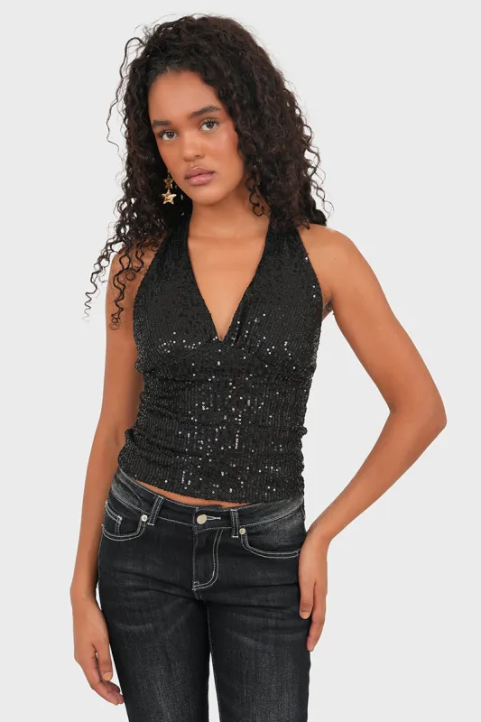 "Lume" top black (PRE ORDER) sold by Meet Me There