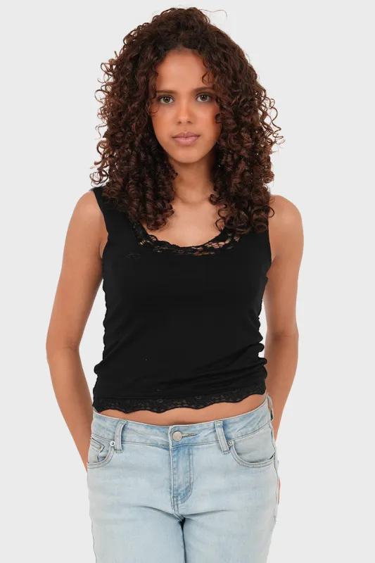 "Anna" top black made by Meet Me There