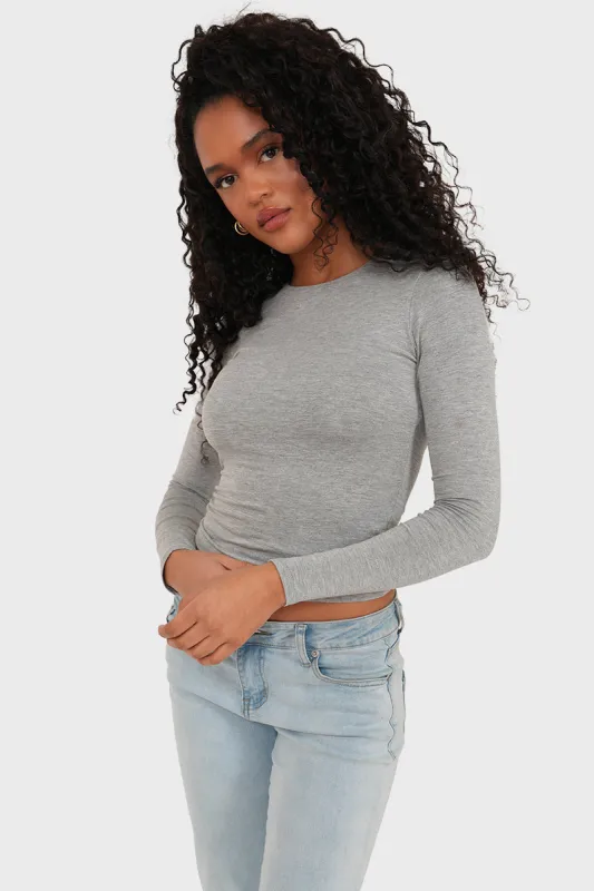 "Muse" top grey sold by Meet Me There