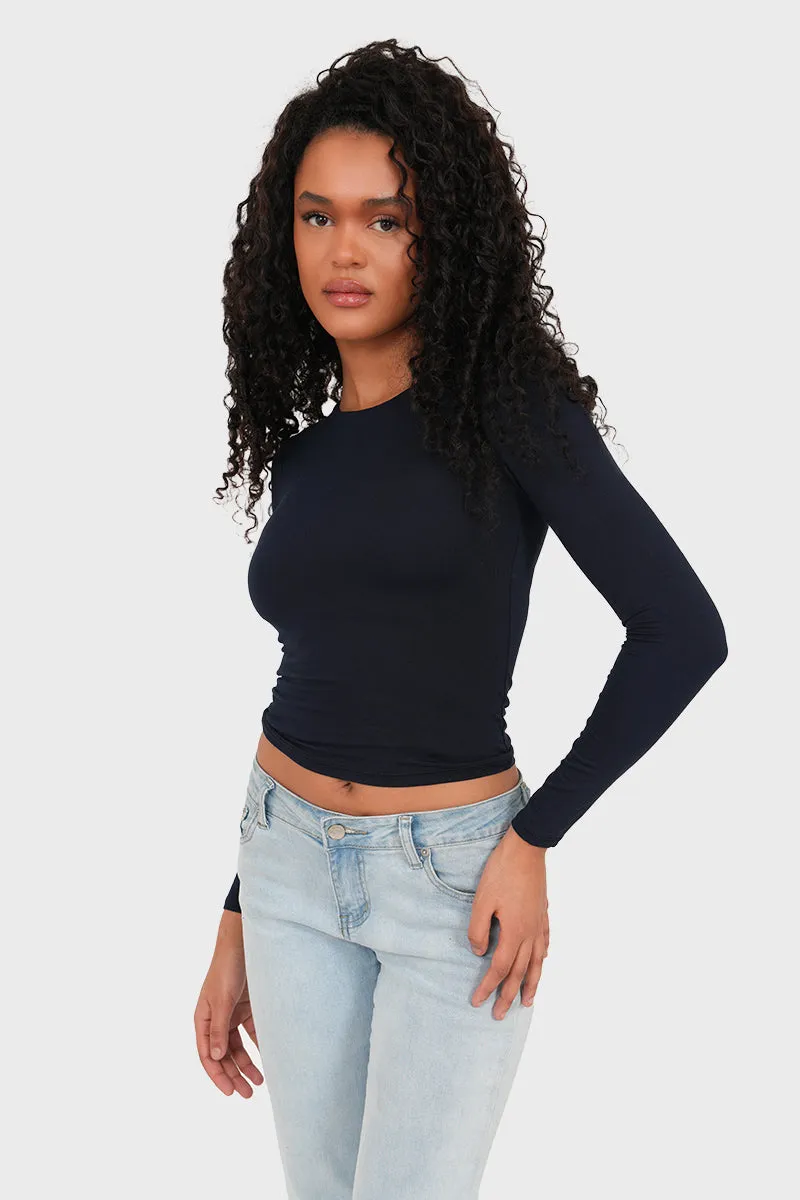 "Muse" top navy sold by Meet Me There product image thumbnail 4