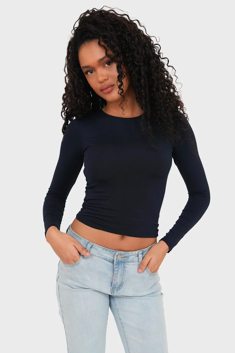 "Muse" top navy sold by Meet Me There